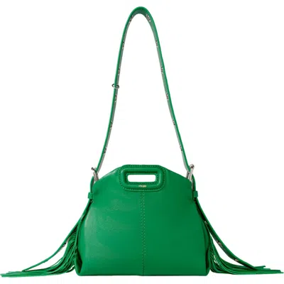 MAJE MAJE PLAIN LEATHER MINI MISS M BAG