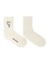 Maje Snake-embroidered Socks In White