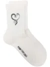 Maje Snake-embroidered Socks In White