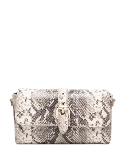 Maje Snake-effect Buckle-detail Cross Body Bag In Animal Print
