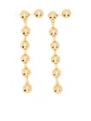 Maje Sphere-drop Earrings In Gold