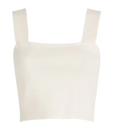 MAJE SQUARE-NECK CROP TOP