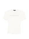Maje Square-neck T-shirt In White