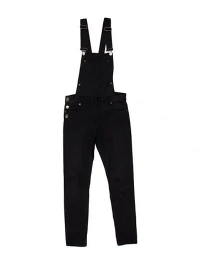 Pre-owned Maje Square Neckline Jumpsuit In Black