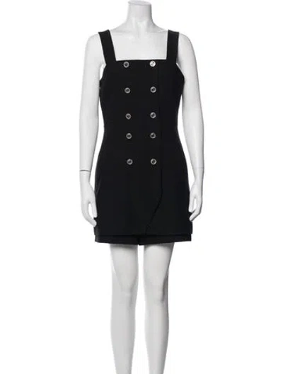 Pre-owned Maje Square Neckline Jumpsuit In Black
