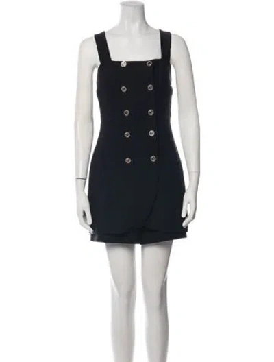 Pre-owned Maje Square Neckline Jumpsuit In Black