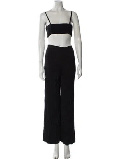 Pre-owned Maje Square Neckline Jumpsuit In Multi