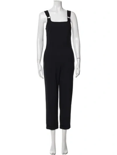 Pre-owned Maje Square Neckline Overalls In Blue