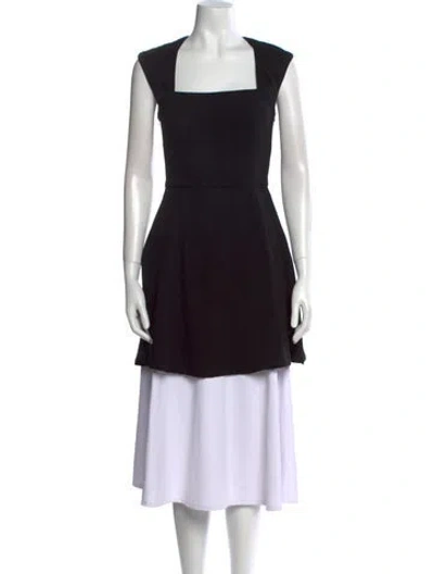 Pre-owned Maje Square Neckline Sleeveless Tunic W/ Tags In Black