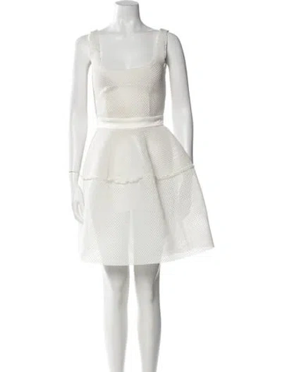 Pre-owned Maje Square Neckline Sweater In White