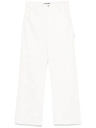 Maje Straight-leg Jeans In White
