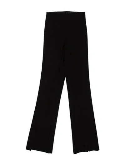 Pre-owned Maje Straight Leg Pants In Black