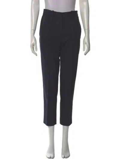 Pre-owned Maje Straight Leg Pants In Black