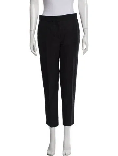 Pre-owned Maje Straight Leg Pants In Black