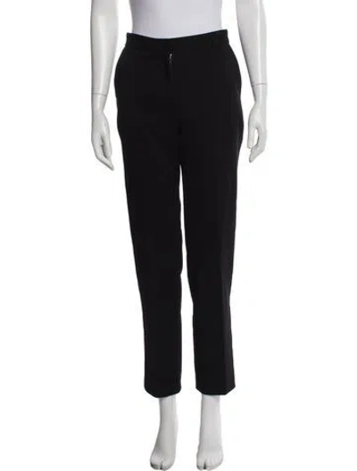 Pre-owned Maje Straight Leg Pants In Black