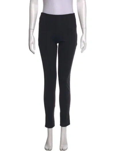 Pre-owned Maje Straight Leg Pants In Black