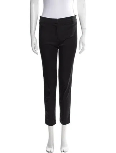 Pre-owned Maje Straight Leg Pants In Black