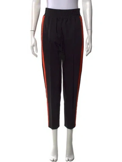 Pre-owned Maje Straight Leg Pants In Black