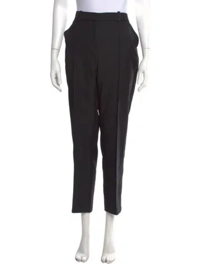 Pre-owned Maje Straight Leg Pants In Black