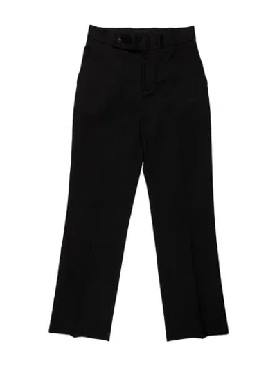 Pre-owned Maje Straight Leg Pants In Black
