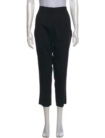 Pre-owned Maje Straight Leg Pants In Blue