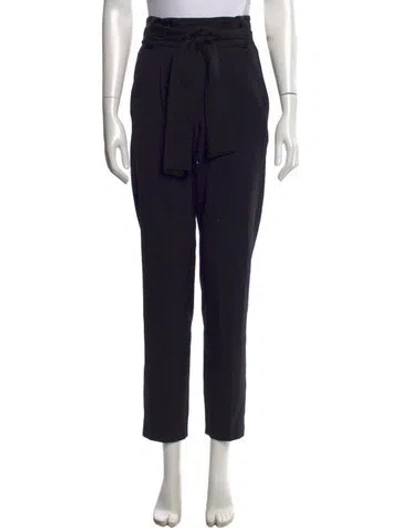 Pre-owned Maje Straight Leg Pants In Blue