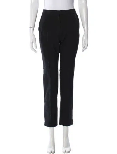 Pre-owned Maje Straight Leg Pants In Blue