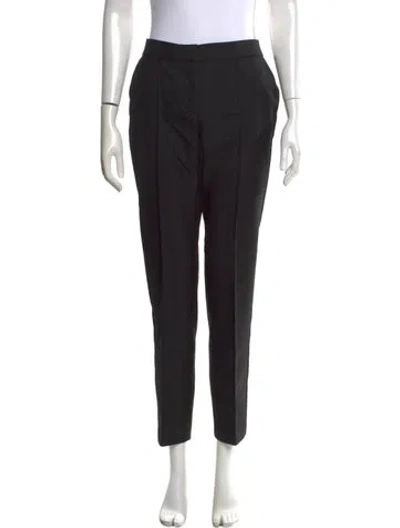Pre-owned Maje Straight Leg Pants In Blue