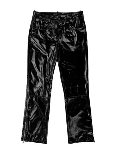Pre-owned Maje Straight Leg Pants In Blue