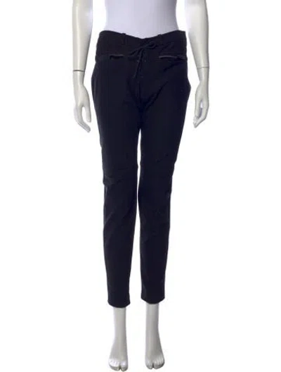 Pre-owned Maje Straight Leg Pants In Blue