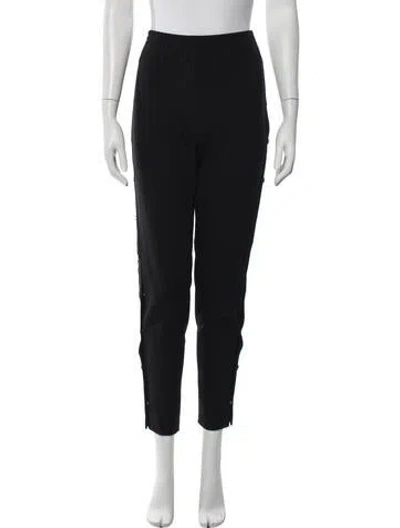 Pre-owned Maje Straight Leg Pants In Blue