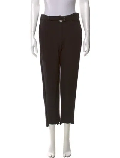 Pre-owned Maje Straight Leg Pants In Brown