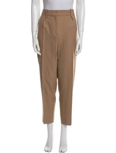 Pre-owned Maje Straight Leg Pants In Brown