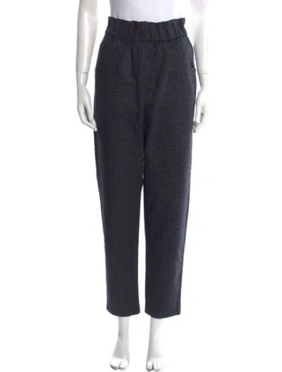 Pre-owned Maje Straight Leg Pants In Gray