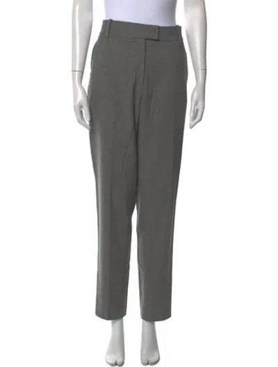 Pre-owned Maje Straight Leg Pants In Gray
