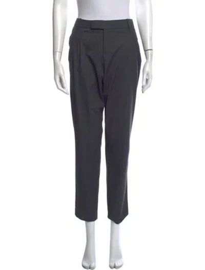 Pre-owned Maje Straight Leg Pants In Gray