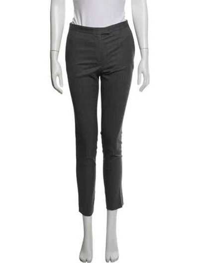 Pre-owned Maje Straight Leg Pants In Gray