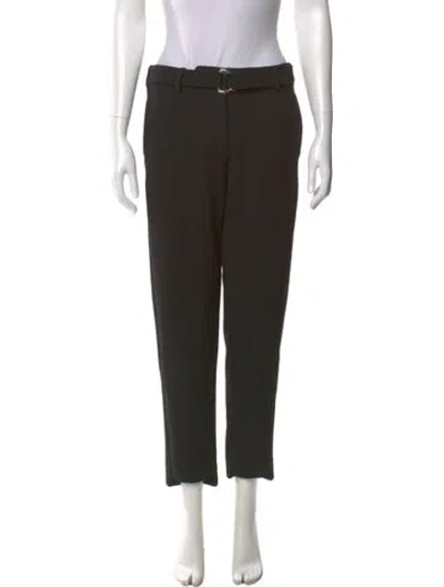 Pre-owned Maje Straight Leg Pants In Green