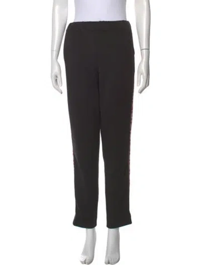 Pre-owned Maje Straight Leg Pants In Multi