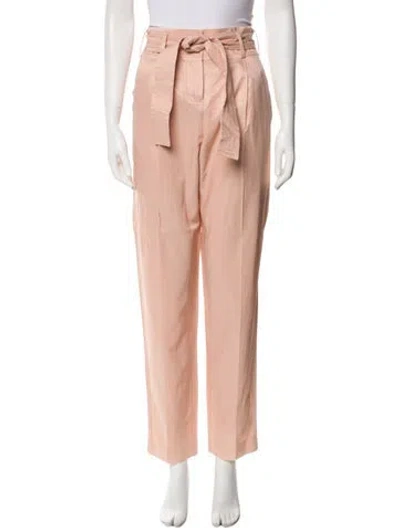 Pre-owned Maje Straight Leg Pants In Neutral