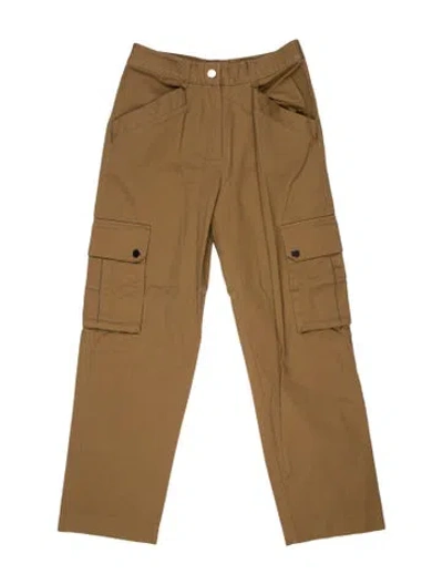 Pre-owned Maje Straight Leg Pants In Neutral