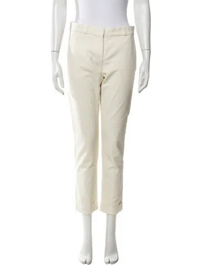 Pre-owned Maje Straight Leg Pants In Neutrals