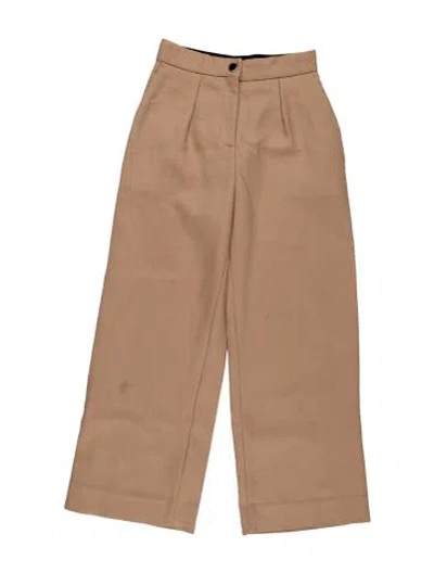 Pre-owned Maje Straight Leg Pants In Neutrals