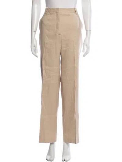 Pre-owned Maje Straight Leg Pants In Neutrals
