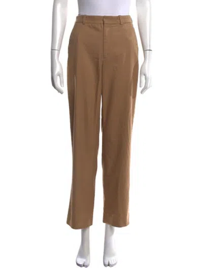 Pre-owned Maje Straight Leg Pants In Neutrals