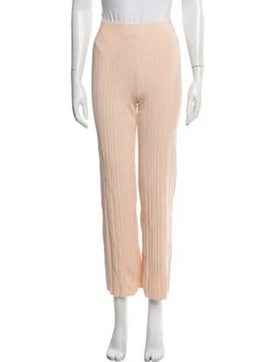 Pre-owned Maje Straight Leg Pants In Orange