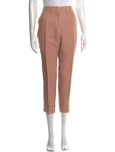 Pre-owned Maje Straight Leg Pants In Pink