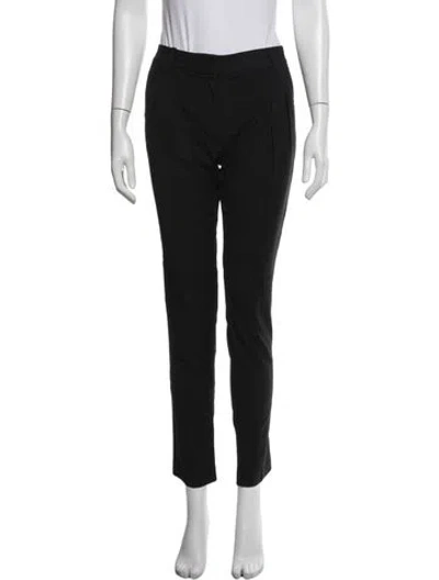 Pre-owned Maje Straight Leg Pants W/ Tags In Black/blue