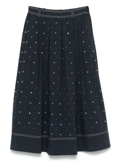 Maje Straight Skirt In Black
