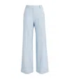 Maje Straight Tailored Trousers In Blue